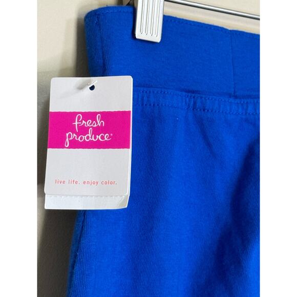 NWT Fresh Produce Key Largo Ankle Pants Women's XS  Blue Pull On Cotton USA - Picture 6 of 8